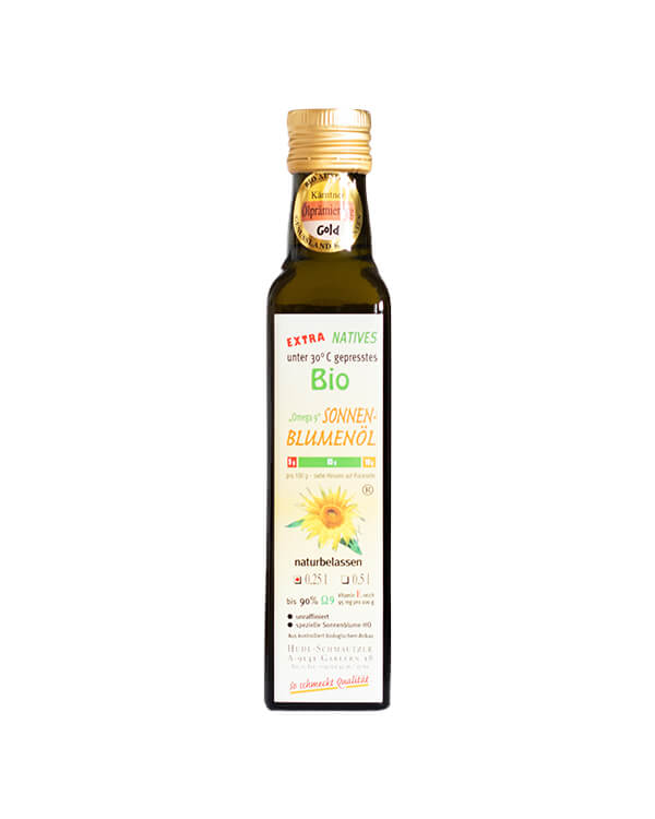 Hudl Sonnenblumenöl Bio 0.25 Liter - Naturkost Duschlbaur